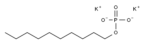 Phosphoric acid, decyl ester, potassium salt Structure