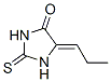5-プロピリデン-2-チオキソ-4-イミダゾリジノン 化学構造式