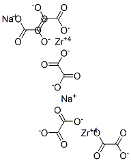 oxalic acid, sodium zirconium salt Struktur
