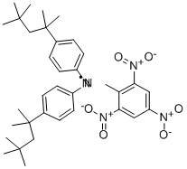 2,2-Di(4-tert-octylphenyl)-1-picrylhydrazyl, free radical Struktur