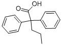 2,2-二苯基戊酸, 841-32-7, 结构式