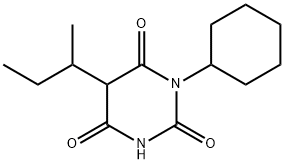 5-sec-ブチル-5-シクロヘキシルバルビツル酸 化学構造式
