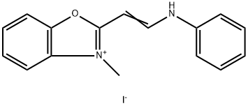 3-methyl-2-[2-(phenylamino)vinyl]benzoxazolium iodide 结构式