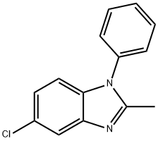 5-chloro-2-methyl-1-phenyl-1H-benzimidazole 结构式