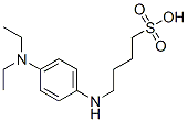4-[[4-(ジエチルアミノ)フェニル]アミノ]-1-ブタンスルホン酸 化学構造式