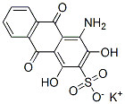 potassium 4-amino-9,10-dihydro-1,3-dihydroxy-9,10-dioxoanthracene-2-sulphonate Structure