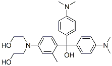 4-[bis(2-hydroxyethyl)amino]-alpha,alpha-bis[4-(dimethylamino)phenyl]-o-xylene-alpha-ol Structure