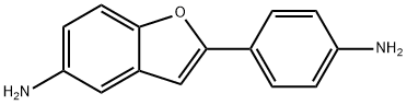 5-アミノ-2-(4-アミノフェニル)ベンゾフラン 化学構造式