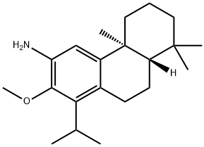 3-Phenanthrenamine, 4b,5,6,7,8,8a,9,10-octahydro-2-methoxy-4b,8,8-trimethyl-1-(1-methylethyl)-, (4bS,8aS)- 结构式