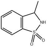 2,3-二氢-3-甲基-1,2-苯并异噻唑-1,1-二氧化物 结构式