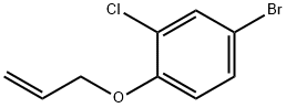 ALLYL 4-BROMO-2-CHLOROPHENYL ETHER 化学構造式