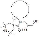 7-Oxa-3,20-diazadispiro5.1.11.2heneicosan-21-one, 20-(2,3-dihydroxypropyl)-2,2,4,4-tetramethyl- 结构式