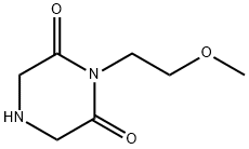 2,6-Piperazinedione,1-(2-methoxyethyl)-(9CI) Struktur