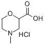 4 - 甲基 - 吗啉-2 - 羧酸盐酸盐, 841274-05-3, 结构式
