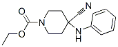 ethyl 4-cyano-4-(phenylamino)piperidine-1-carboxylate 结构式