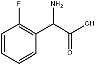 2-氟-DL-Α-苯基甘氨酸, 84145-28-8, 结构式
