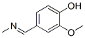 2-methoxy-4-[(methylimino)methyl]phenol 结构式