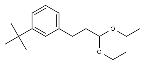(3-tert-butyl)-1-(3,3-diethoxypropyl)benzene 结构式