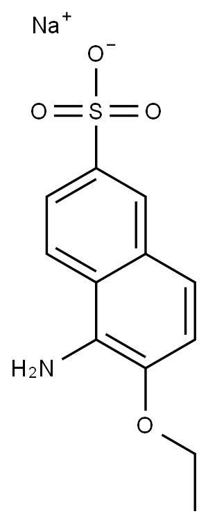 5-氨基-6-乙氧基萘-2-磺酸钠 结构式