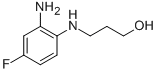 3-[(2-amino-4-fluorophenyl)amino]propan-1-ol,84145-70-0,结构式