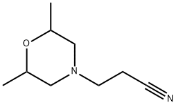 2,6-ジメチル-4-モルホリンプロパンニトリル 化学構造式