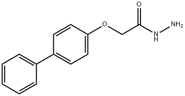 (4-ビフェニリルオキシ)アセトヒドラジド 化学構造式