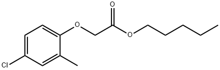 pentyl (4-chloro-2-methylphenoxy)acetate 结构式