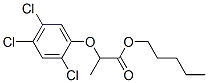 2-(2,4,5-トリクロロフェノキシ)プロパン酸ペンチル 化学構造式