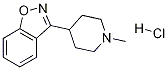3-(1-Methyl-4-piperidinyl)-1,2-benzisoxazole Hydrochloride 结构式