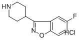 5-フルオロ-3-(4-ピペリジニル)-1,2-ベンズイソオキサゾール塩酸塩 化学構造式