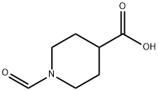 1-ホルミル-4-ピペリジンカルボン酸 化学構造式