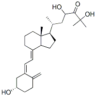 23,25-dihydroxy-24-oxovitamin D3 化学構造式