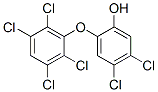 2-hydroxy-2',3',4,5,5',6'-hexachlorodiphenyl ether 化学構造式