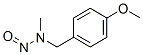 N-メチル-N-ニトロソ-p-メトキシベンジルアミン 化学構造式
