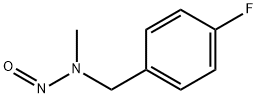 (4-氟苄基)甲基亚硝胺 结构式
