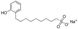 sodium 9-(hydroxyphenyl)nonanesulphonate Structure