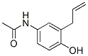 N-[4-ヒドロキシ-3-(2-プロペニル)フェニル]アセトアミド 化学構造式