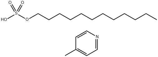 硫酸水素ドデシル・4-メチルピリジン 化学構造式