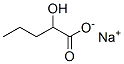 rac-(2R*)-2-ヒドロキシペンタン酸ナトリウム 化学構造式