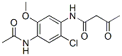 N-[4-(acetylamino)-2-chloro-5-methoxyphenyl]-3-oxobutyramide Struktur