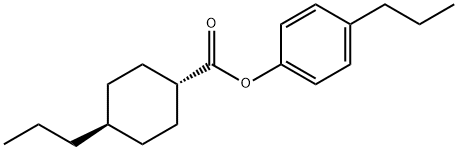 4-Propylphenyl-4'-trans-propylcyclohexylcarboxylate Struktur