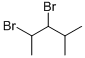 2,3-ジブロモ-4-メチルペンタン 化学構造式
