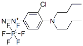 3-chloro-4-(dibutylamino)benzenediazonium hexafluorophosphate(1-) 结构式