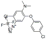 2-chloro-5-(4-chlorophenoxy)-4-dimethylaminobenzenediazonium tetrafluoroborate Structure