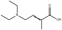 4-(diethylamino)-2-methyl-2-butenoic acid,84196-09-8,结构式