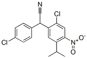 (2-chloro-5-isopropyl-4-nitrophenyl)(4-chlorophenyl)acetonitrile 结构式