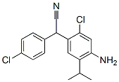 (4-amino-2-chloro-5-isopropylphenyl)(4-chlorophenyl)acetonitrile 结构式