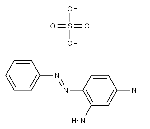 bis[4-(phenylazo)benzene-1,3-diamine] sulphate 结构式