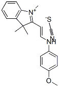 2-[2-[(4-methoxyphenyl)amino]vinyl]-1,3,3-trimethyl-3H-indolium thiocyanate 结构式