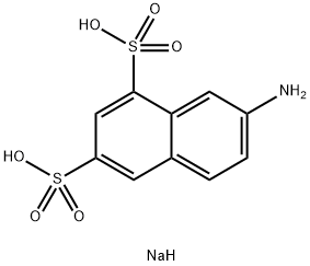 7-アミノ-1,3-ナフタレンジスルホン酸モノナトリウム 化学構造式